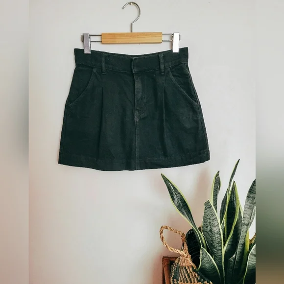 We the Free black denim mini skirt - Picture 1 of 5